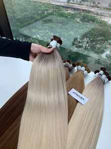Extensiones de Cabello Vietnamita 100% Virgen de Alta Calidad, Súper Dobles, Color Rubio, Precio al por Mayor - Product Image 5