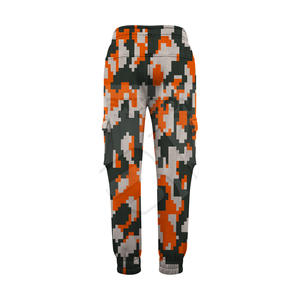 <b>Men's</b> <b>Lightweight</b> Streetwear Style <b>Cargo</b> Pants Custom Printed Allover Graphic Print Multi-Pocket <b>Trousers</b> Elastic Waist OEM - Product Image 2