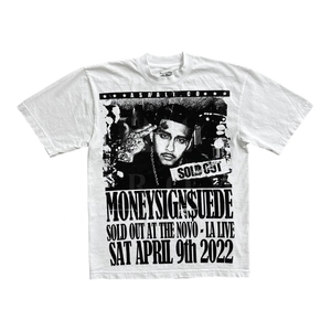 Vente en gros de logos personnalisés motif de marque de luxe vintage T-shirt de qualité supérieure décontracté graphique Hip Hop Design 100% coton T-shirt unisexe - Product Image 2