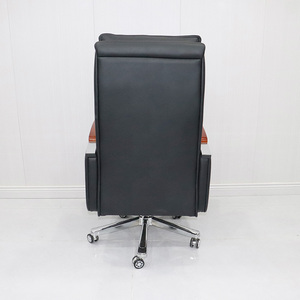 Silla Ergonómica Ejecutiva Moderna para Oficina con Reposapiés de Masaje Reclinable, Estructura de Acero Inoxidable, Ajuste Manual, Giratoria y con Elevación - Product Image 5