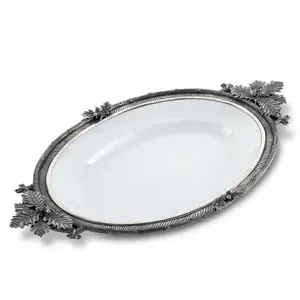 Bandeja Metálica de Lujo Multifuncional, Diseño Costero de Moda, Decoración Funcional para el Hogar, Regalo Empresarial de Navidad, Zahid - Product Image 4