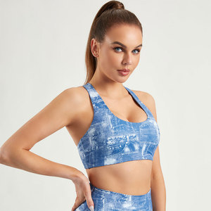 Custom logo women yoga <b>bra</b> oem breathable <b>stretch</b> top for fitness gymwear branding activewear private label custom apparel lines - Product Image 3
