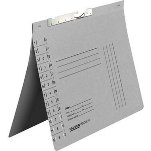 Falken Official DIN <b>A4</b> 320g/m Recycled Grey Manila Cardboard Imprint Organizational File <b>Folder</b> System - Product Image 1