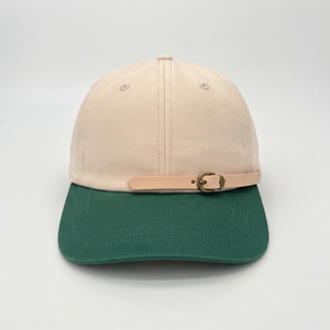 Casquette de baseball décontractée non structurée à 6 panneaux, doublée satin, bicolore, réglable, style Dad Hat, avec fermeture à boucle et snapback, pour toutes les saisons - Product Image 1