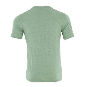 T-shirt à manches courtes et col en V pour hommes adultes sur mesure 100% coton couleurs et logo personnalisés respirants à séchage rapide de haute qualité - Product Image 2