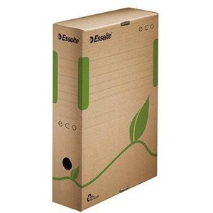 100% Recycled Eco-Friendly Archival Brown Corrugated <b>Cardboard</b> Esselte A4 Size <b>Box</b> 8x32.7x23.3cm - Product Image 1