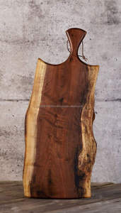 Planche à découper en bois artisanale, planche à fromage, bord arctique, design scandinave, alimentaire, durable, écologique, léger - Product Image 3