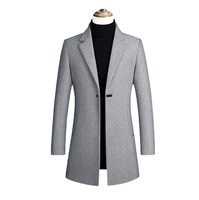 Vêtements d'hiver unisexes en laine longue, respirants, à prix avantageux, en gros, coupe-vent, à double boutonnage, à motifs écossais