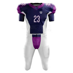 Concevez vos propres uniformes de football américain Logo personnalisé Uniformes confortables de football américain - Product Image 1