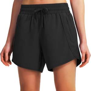 MOQ bajo Diseño de logotipo personalizado Pantalones cortos de mujer Secado rápido Transpirable Ligero Gimnasio Fitness Pantalones cortos para correr - Product Image 5