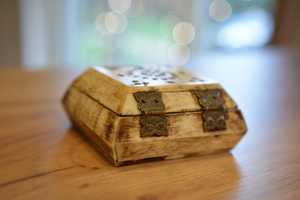 Bague ovale en os antique faite à la main boîte à bijoux standard décor à la maison os parfait pour bagues et colliers par Global Exports - Product Image 3