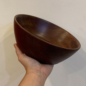 ชามไม้อะคาเซียทำมือสำหรับสลัดซุปหรือข้าว | ชามไม้ธรรมชาติที่ทนทานผลิตในเวียดนาม - Product Image 1