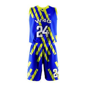 Conjunto de Camiseta y Pantalones Cortos de Baloncesto para Hombre, Diseño Personalizado, Transpirable, con Logotipo Impreso por Sublimación, Uniforme de Entrenamiento de Baloncesto Liso - Product Image 5