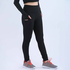 Pantalons de yoga pour femmes en coton/bambou, taille mi-haute, antibactériens, imprimés sur mesure, leggings grande taille, vêtements de sport décontractés pour la salle de sport - Product Image 1