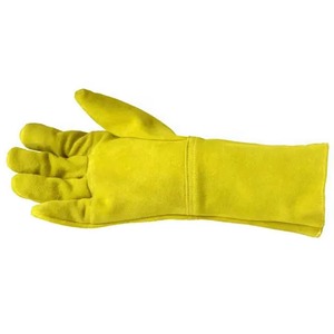 Service OEM Meilleurs gants de soudage en cuir de qualité supérieure Arrivée Résistance à la chaleur Gants de sécurité raisonnables Résistance à la chaleur personnalisée - Product Image 6