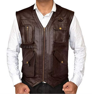 Gilet en laine décontracté pour homme, utilisation en automne, respirant, mode, broderie personnalisée, vêtements de moto, vente - Product Image 3