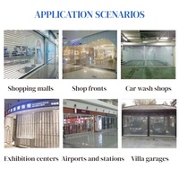 Porte à enroulement en polycarbonate sans cadre sur mesure pour les magasins intérieurs des centres commerciaux et les points de vente de marques