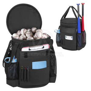 Bolsa de béisbol deportiva de gran capacidad para jugadores adultos con soportes para bate y pelota, tela duradera resistente al agua - Product Image 4