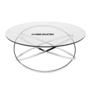 Nuevo 2024 lujo metal dorado mesa de centro minimalista sala de estar vidrio superior muebles con diseño Modular para la decoración del hogar - Product Image 6