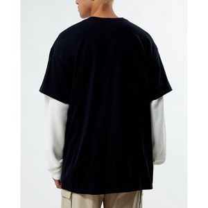 Impression personnalisée en coton graphique lourd avec impression dégradée 300 g/m² T-shirt écran de forme surdimensionnée pour hommes - Product Image 3