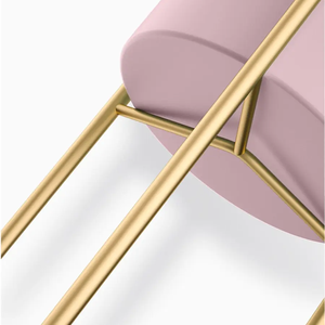 Support de plante d'intérieur en métal doré à forte valeur ajoutée avec support de pot de fleur rose pour affichage de jardin ou support de jardinière d'intérieur - Product Image 3