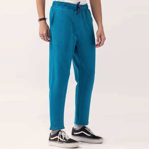 Sporty <b>Men</b> Streetwear Cotton Spandex Jogging Pants <b>Stretch</b> Casual Elastic Waist Daily Wear Fashion OEM ODM - Product Image 4