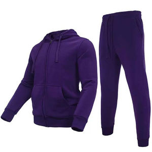 Survêtements pour hommes en coton respirant et lourd avec logo personnalisé de vente en gros de survêtements de marque privée entraînement décontracté jogging hiver - Product Image 3