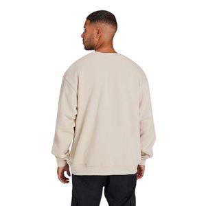 Jersey de algodón 345GSM para hombre, sudadera con ajuste relajado, logotipo gráfico de invierno, logotipo gráfico frontal suave y cómodo, Color avena - Product Image 2