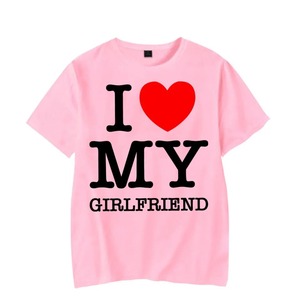 エブリデイカジュアルトップスTシャツグラフィックILove My Girlfriend TシャツILove My Boyfriend <span class=keywords><strong>Shirt</strong></span> Women Short Sleeve Lover Men <span class=keywords><strong>Shirt</strong></span>