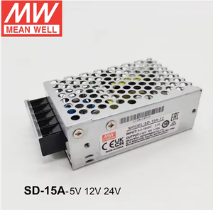 Convertisseur DC-DC Mean Well SD-15A-05 15W à sortie unique 5V/12V/24V de qualité industrielle, large plage d'entrée 2:1, sortie 3A - Product Image 1