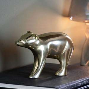 Sculpture d'ours polaire paresseux fait à la main en métal artisanat ours en argent pièce maîtresse modèle décoratif prix de gros ours décoration de noël - Product Image 5