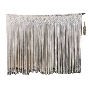 Macrame Wall Hanging Coustmized Macrame <b>Door</b> Curtain | Large Wedding Backdrop Wall Hanging Tapestry - Product Image 1