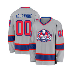 Jersey de Hockey sobre Hielo Sublimado Personalizado de Alta Calidad para Hombre, Ropa Deportiva de Poliéster de Secado Rápido y Transpirable de 220 g, Bsci 2025, Venta al por Mayor - Product Image 2