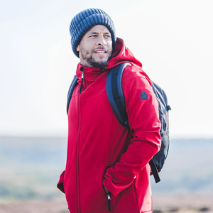 Veste Softshell Imperméable et Légère avec Capuche pour Homme, Respirante, Coupe-vent, Broderie Décorative, pour Aventures en Plein Air, Hiver - Product Image 2