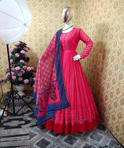 Diseñador indio Lahenga Choli con blusa Diseñador tradicional indio Ropa casual Vestido Rosa colorido Material con Dupatta Bo Garment Shalwar Kameez - Product Image 4