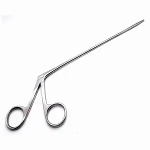 High quality ENT Surgical Ear Forceps Serrated End 1.6mm Stainless Steel Alligator Forceps 8 Inch Medical Forceps