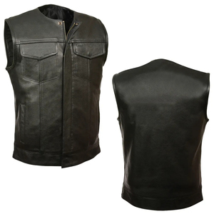 Bonne qualité 100% cuir fait coupe-vent mode gilet prix raisonnable vêtements pour hommes Pakistan fait superbe qualité personnalisable - Product Image 6