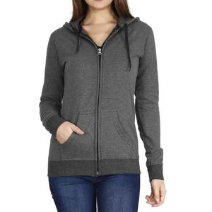 เสื้อมีฮู้ดสำหรับผู้หญิงผ้าฟลีซผ้าฝ้ายลำลองสำหรับฤดูหนาวโลโก้แบบกำหนดเอง - Product Image 1