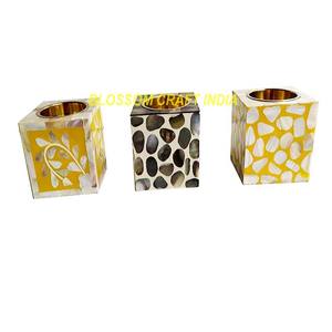 Brûleur de Bakhoor artisanal fait à la main, incrustation de nacre, écologique, 100% naturel, diffuseur d'encens en résine de bois parfumée aux bonbons - Product Image 3