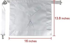 Delantal bordado a máquina Masonic Regalia, diseño personalizado, delantal masónico bordado - Product Image 4