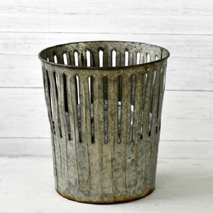Corbeille galvanisée pour l'usage de bureau à la maison - Product Image 1