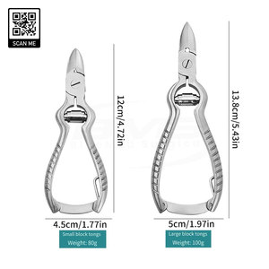 Coupe-ongles incurvé en acier inoxydable pour ongles des doigts et des orteils, cuticules, outil de beauté professionnel, ouverture large de la mâchoire, précision et tranchant - Product Image 6