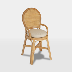 Natural Beautiful Bow Rattan <b>Kids</b> Rattan <b>Chair</b> <b>Kids</b> Party Used Made in Vietnam - Product Image 1