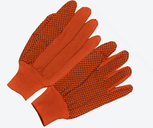 Guantes de Punto de Algodón con Diseño de Puntos de PVC, Color Naranja, para Uso Diario, Cuatro Estaciones, Secado Rápido, Transpirables, Construcción Duradera - Product Image 3