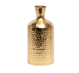 Florero de mesa de Metal medio martillado dorado moderno de estilo de vida ambiental florero decorativo de alta calidad para el hogar para sala de estar - Product Image 5