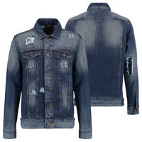 Vestes en jean enduit 100 % coton pour hommes, respirantes, grandes tailles, haute qualité, fabriquées au Pakistan, logo personnalisé sur le devant, service OEM, hiver