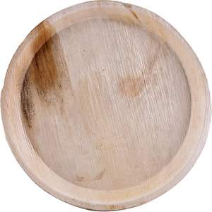 แผ่นใบกลม Areca ขนาด12นิ้วเป็นมิตรกับสิ่งแวดล้อม4นิ้วชามใบ Areca สีน้ำตาลธรรมชาติย่อยสลายได้ย่อยสลายได้ - Product Image 3