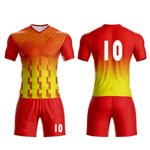 ชุดเสื้อฟุตบอลสำหรับผู้ชายดีไซน์ชุดตัดอัตโนมัติพร้อมโลโก้ออกแบบได้ตามต้องการ - Product Image 2