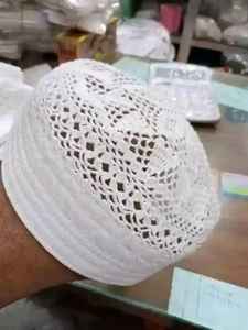 Top Qualité Musulman Prière Tupi Haji Tricoté À La Main Kufi Chapeau Meilleure Qualité En Gros Chapeau pour Hommes Du Bangladesh - Product Image 5
