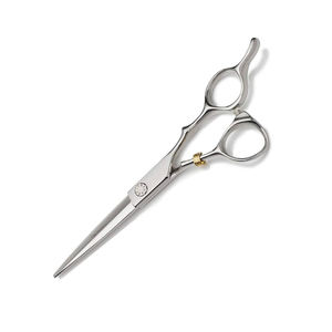 กรรไกรตัดผมคุณภาพระดับพรีเมียมขัดเงาเยอรมันสแตนเลสกรรไกรตัดผมพร้อมที่วางนิ้วคงที่ - Product Image 6